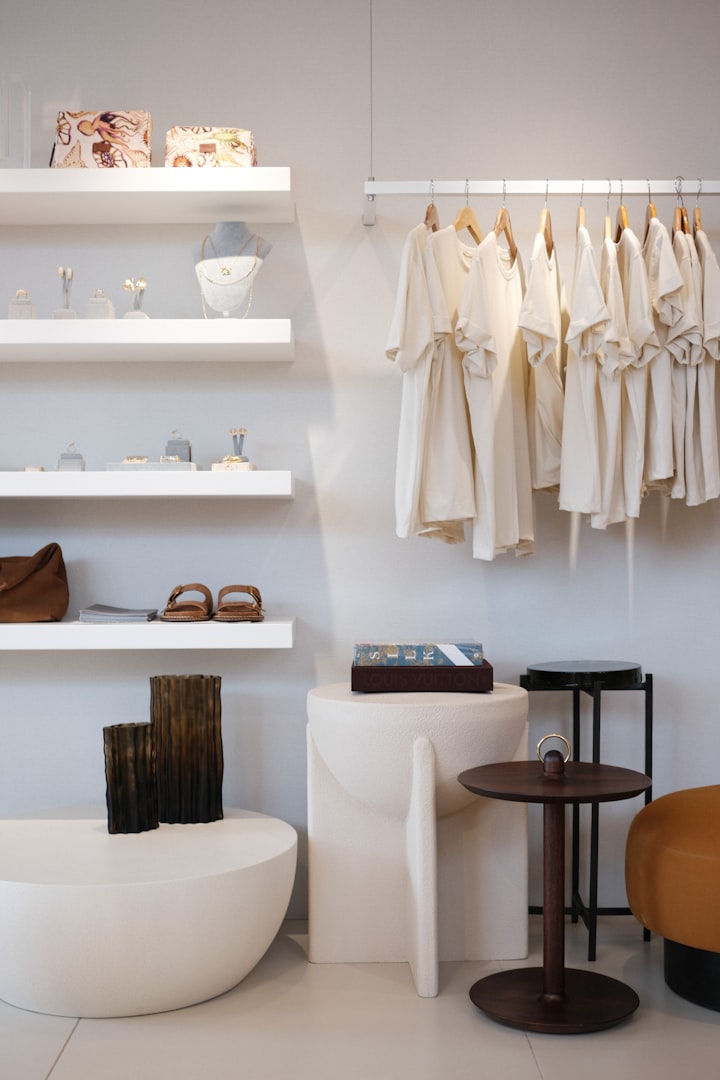 Modern fashion boutique interior