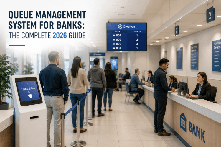 Queue management system for banks