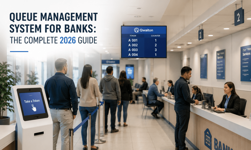 Queue management system for banks